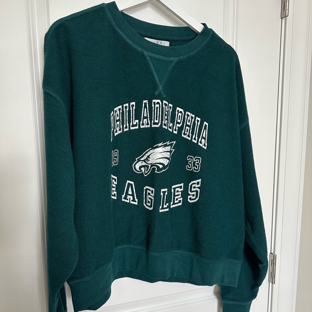 Philadelphia Eagles Erin Andrews Waffle Sweatshirt 2XL